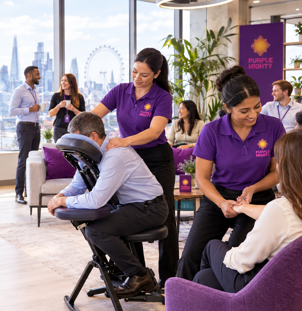 On-site office massage therapy